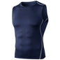 Men Quick Dry Running T-Shirts Compression Sleeveless Quick-drying Jersey training shirt Gym Mens Tank Top