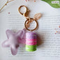 Women Cake Key Chain Fashion Cute French pastries Keychain Bag Charm Car Key Ring Wedding Party gift Jewelry 17278