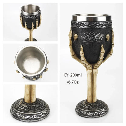 Coolest Gothic Resin Stainless Steel Dragon Goblet