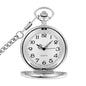 Fashion 37CM Fob Chain Smooth Steel Quartz Pocket Watch Vintage Roman Nmber Dial Pendant Fob Watch Gifts Clock