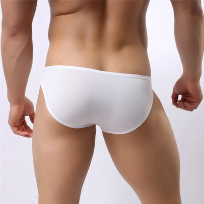 Brave Person Brand New Men's Briefs Sexy Fashion Underwear Bikini Side Metal Buckle Underwear Men Briefs High Quality B1146