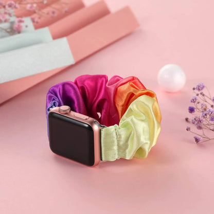 Apple Watch Scrunchie Band, Elastic Prints & Shimmer