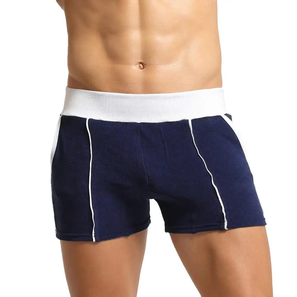 SEOBEAN Men's Pajamas Sleep Bottoms Boxer Shorts Loungewear Men Underwear Home Pants Shorts Gym Fitness Shorts