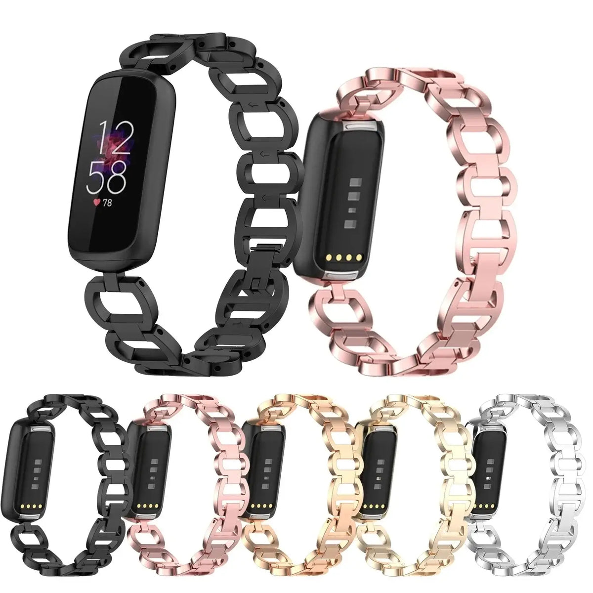 Fitbit Luxe Open-Link Stainless Steel Bracelet Band