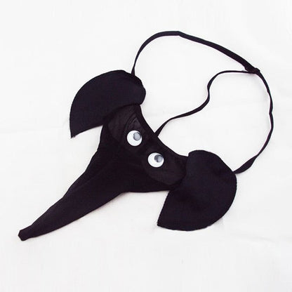 Men's Elephant Thong Underwear Cartoon Trunk T Panties Fashion G String Gag Gift
