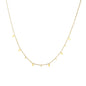 Teardrop Charm Necklace, Stainless Steel Dangling Necklace , Minimalist Simple Chain Necklace