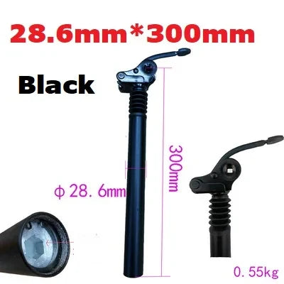 Electric Folding Bike E-Bike Shock Seatpost 25.4mm 27.2mm 28.6mm 31.8mm 33.9mm Bicycle Folding Flipped Shock Absorber Seat Post
