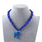 FishSheep Rock Punk Acrylic Chain Lock Pendant Necklace For Women Men Chic Neon Chunky Long Chain Necklace 2020 Fashion Jewelry