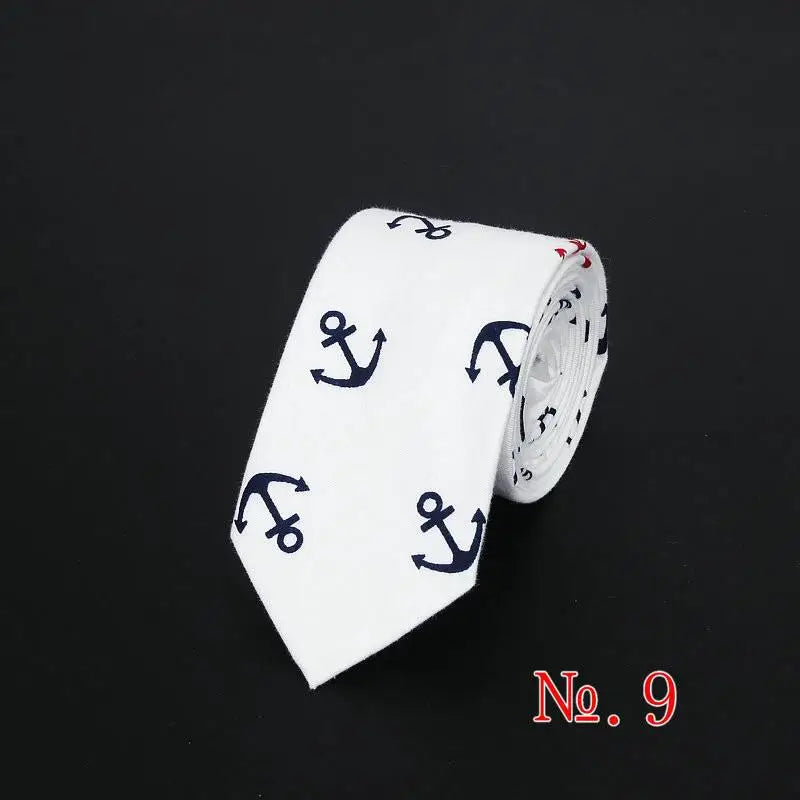 Cotton Men's Colourful Tie Duck Dog Fruit Flower Ties Narrow Kids Children Necktie Slim Skinny Cravate Narrow Thick Neckties