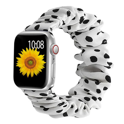 Apple Watch Scrunchie Band, Elastic Prints & Shimmer