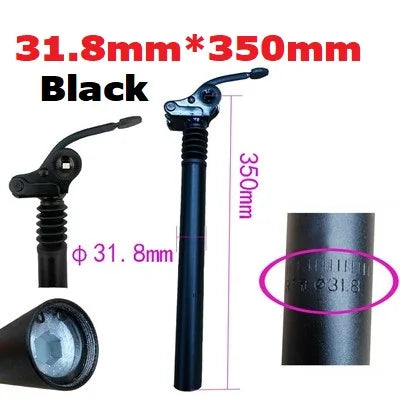 Electric Folding Bike E-Bike Shock Seatpost 25.4mm 27.2mm 28.6mm 31.8mm 33.9mm Bicycle Folding Flipped Shock Absorber Seat Post