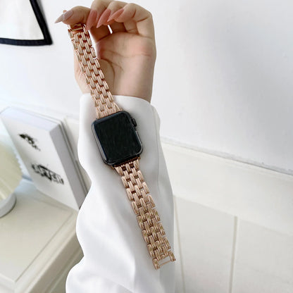 Apple Watch Interlocking-Link Stainless Steel Bracelet Band