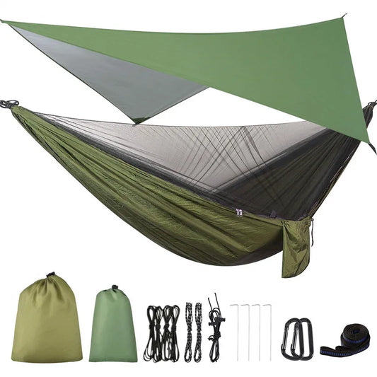Camping Hammock Mosquito Net and Hammock Canopy Portable Nylon Hammock