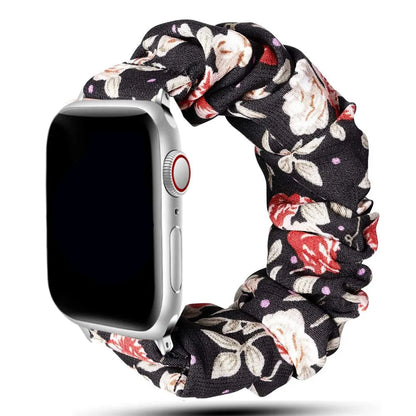 Apple Watch Scrunchie Band, Elastic Prints & Shimmer