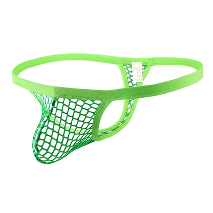 Sexy Underwear Hot Man Transparent Mesh Thong Men Panties G String T-back Jockstrap Erotic Costume Man Cock Pouch