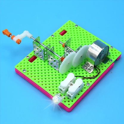 DIY Hand Crank Generator Model – Educational Science Toy for Kids