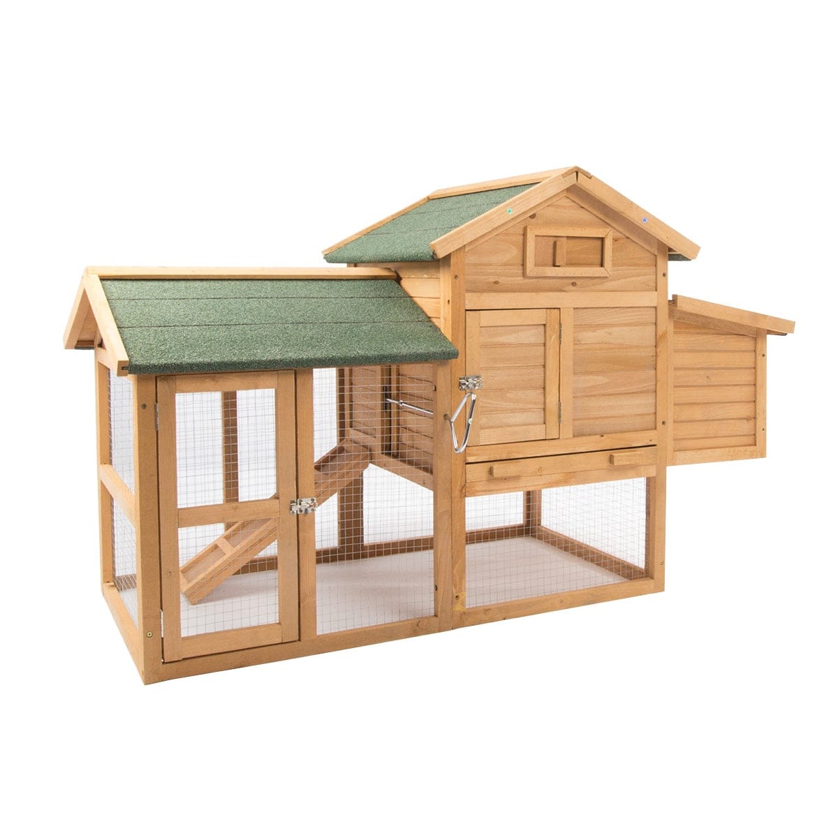 Large Wooden Hen House Rabbit Hutch Chicken Coop
