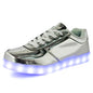 Men Shoes Glowing Light Led Women Spring Fashion Casual Sport Lamp Party Golden Silver Boots Luminous Dancing Flats Sneaker
