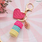 Women Cake Key Chain Fashion Cute French pastries Keychain Bag Charm Car Key Ring Wedding Party gift Jewelry 17278
