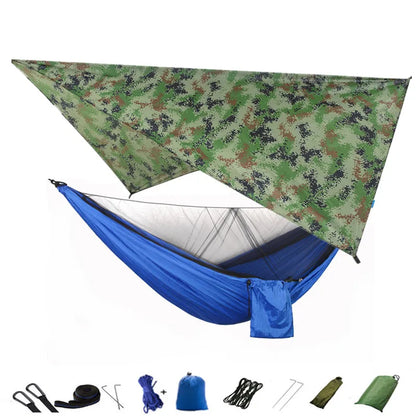 Camping Hammock Mosquito Net and Hammock Canopy Portable Nylon Hammock