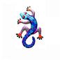 Iron Gecko Wall Art Ornaments Home Wall Decoration Simulation Realistic Metal Hummingbird Lizard Sculptures Garden Statue