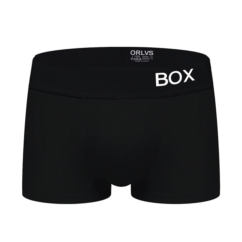 ORLVS Men's Panties Sexy Man Undewear Boxer Men Underpants Boxershort Underpant Male Panties 3D Pouch Shorts Under Wear Pants