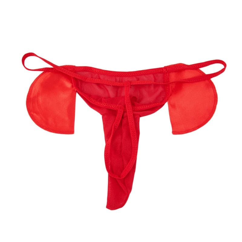 Men's Elephant Thong Underwear Cartoon Trunk T Panties Fashion G String Gag Gift