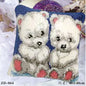 Cute Animal Series Latch Hook Pillow Kits DIY Segment Embroidery Materials Package Coarse Wool Pillow Cross Stitch knooppakket
