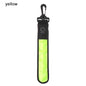 1Pc LED Glowing Luminous Reflective Safety Alert Hand Strap Wristband Bicycle Armband Light Backpack Hanging Light Night Running