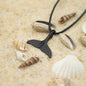 Fashion Whale Tail Pendant Necklace Men Marine Protected Animals Necklace 60cm Hiphop Punk Necklace Beach Gift For Boyfriend