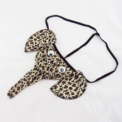 Men's Elephant Thong Underwear Cartoon Trunk T Panties Fashion G String Gag Gift