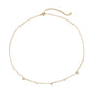 Teardrop Charm Necklace, Stainless Steel Dangling Necklace , Minimalist Simple Chain Necklace