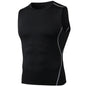 Men Quick Dry Running T-Shirts Compression Sleeveless Quick-drying Jersey training shirt Gym Mens Tank Top