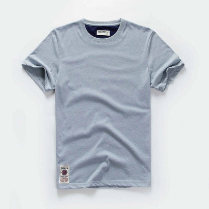 Classic Cotton Men's Solid O-Neck Tee