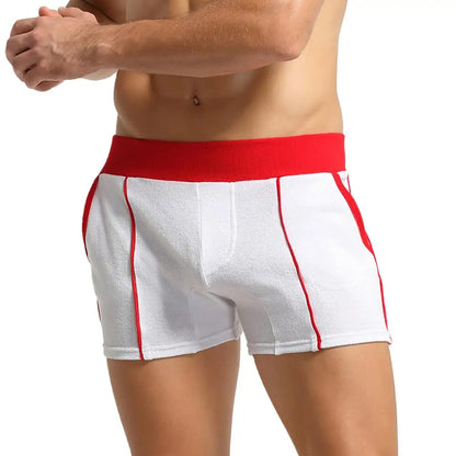 SEOBEAN Men's Pajamas Sleep Bottoms Boxer Shorts Loungewear Men Underwear Home Pants Shorts Gym Fitness Shorts