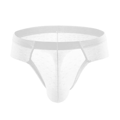 Sexy Men Briefs Ice Silk Underwear Men Low Waist Underpants Cool Breathable Briefs for Man