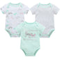 Kavkas Baby Girls Bodysuits 6/3 pcs/lot Summer Cotton Baby Clothes Short Sleeve Newborn body bebe 0-3 months Infant Clothing
