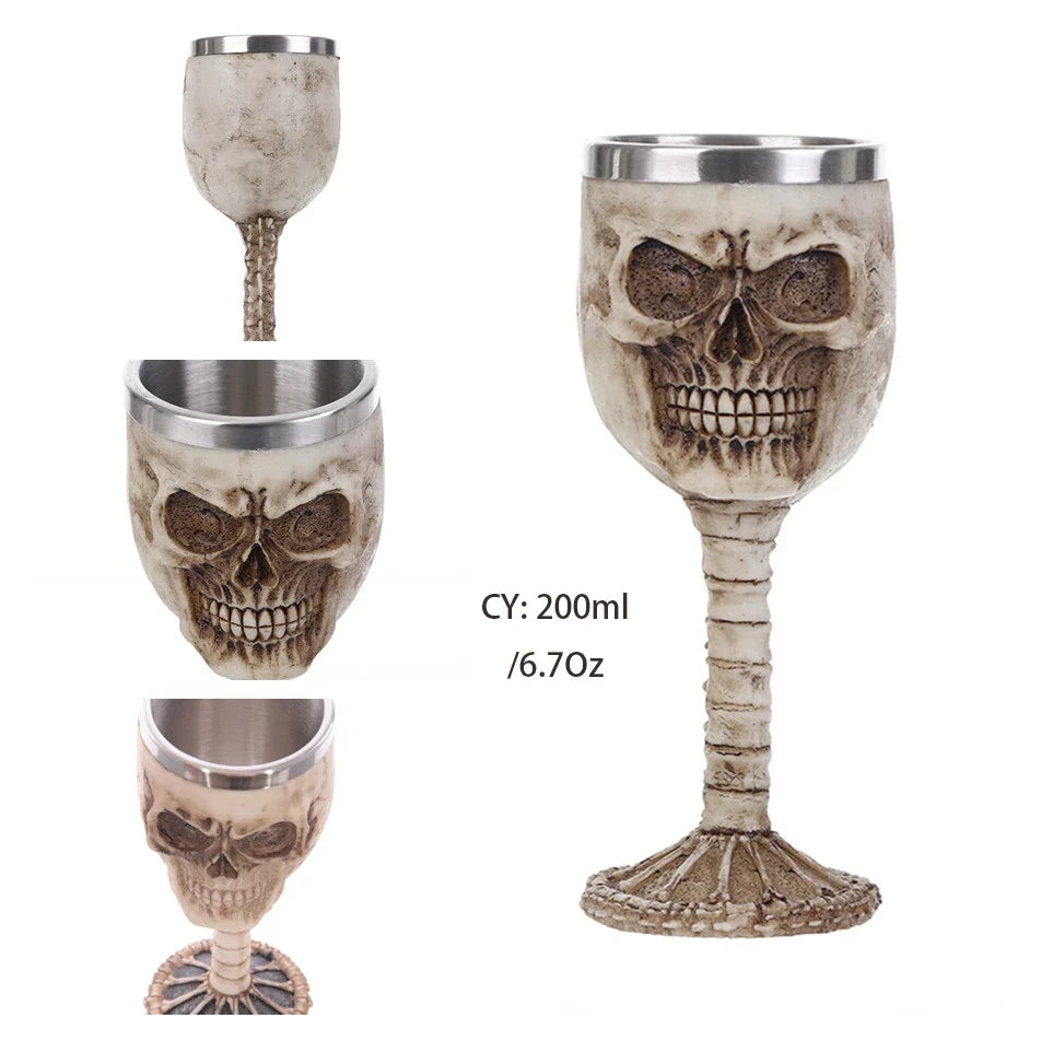 Coolest Gothic Resin Stainless Steel Dragon Goblet