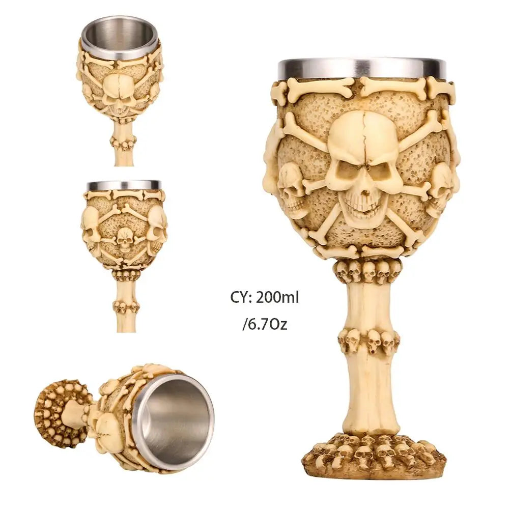 Coolest Gothic Resin Stainless Steel Dragon Goblet