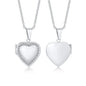 Delicate Floral Oval Heart Locket Pendant Necklaces for Women,Stainless Steel Photo Frame Promise Love Keepsake Gift