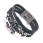 High Quality Anchor Bracelets Men Charm Nautical Survival Rope Chain Bracelet Stainless Steel Bracelet Wrap Metal Sport Hooks