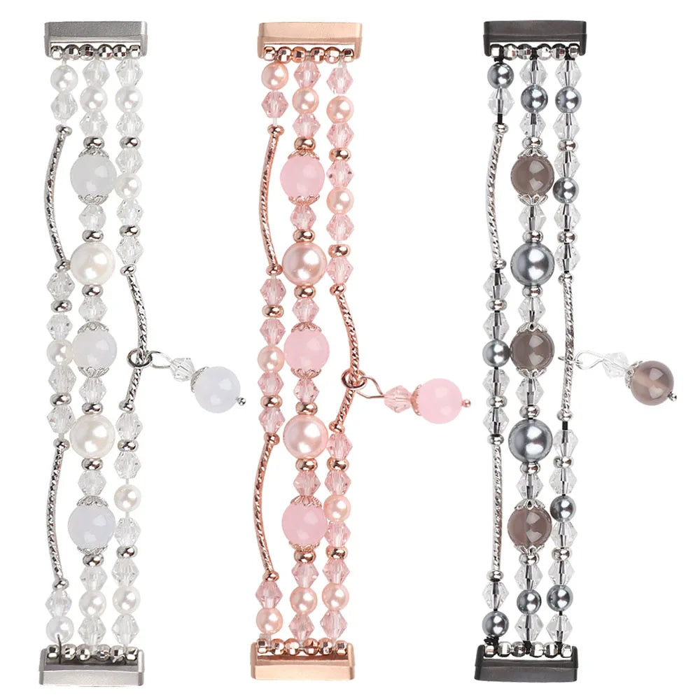 Fitbit Sense 1–2 / Versa 3–4 Beaded Bracelet Band