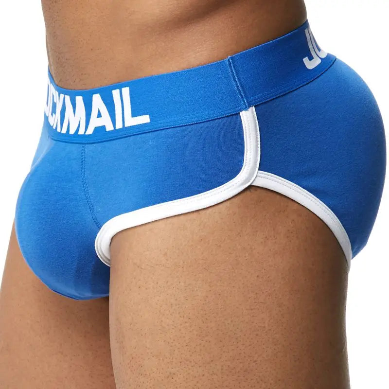Brand Enhancing Mens Underwear Briefs Sexy Bulge Gay Penis pad Front + Back Magic buttocks Double Removable Push Up Cup