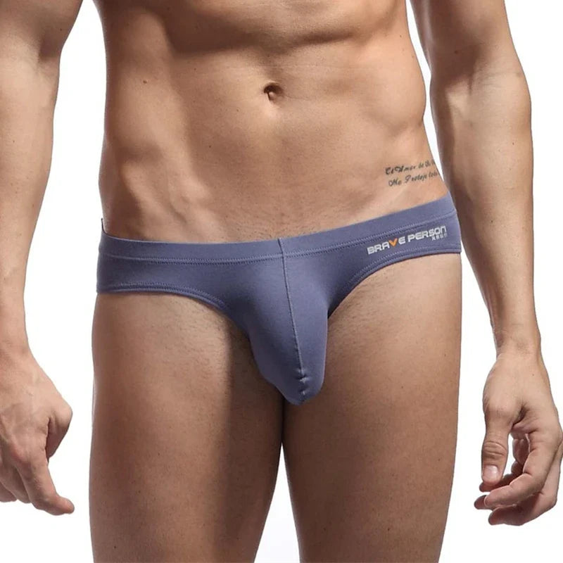 BRAVE PERSON Sexy Men Underwear Briefs U convex Big Penis Pouch Design Men Cotton Briefs for Man Bikini Hot Sale