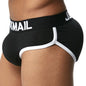 Brand Enhancing Mens Underwear Briefs Sexy Bulge Gay Penis pad Front + Back Magic buttocks Double Removable Push Up Cup