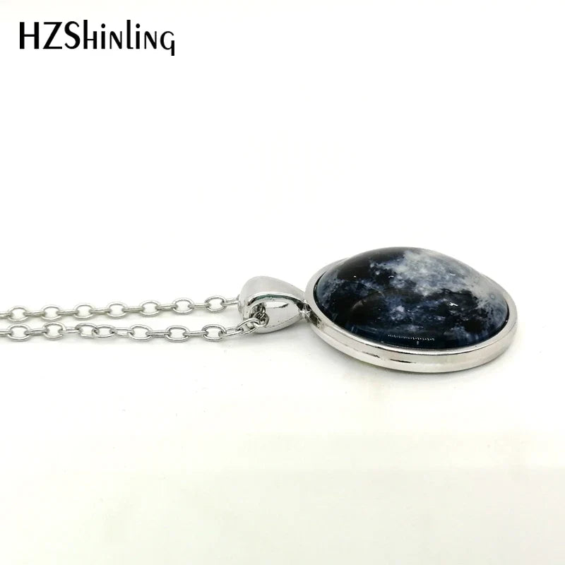 HZ--A376 Fashion newest Two Yin Yang Cats Necklace Pendant bronze glass Cabochon Long Chain Statement Necklace For women HZ1