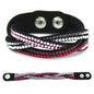 TYO New Fashion Charm Ladies Color Woven Leather Bracelet Charm Bracelet Hot Wholesale Wholesale 14 Colors To Choose From!