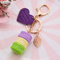 Women Cake Key Chain Fashion Cute French pastries Keychain Bag Charm Car Key Ring Wedding Party gift Jewelry 17278