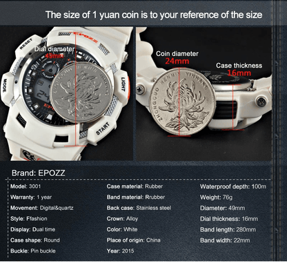 STEVVEX Fashion Luxury G Style Military Men's Sports Digital Watch Male Analog Wristwatch Diver For Men's and Boys
