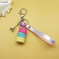 Women Cake Key Chain Fashion Cute French pastries Keychain Bag Charm Car Key Ring Wedding Party gift Jewelry 17278